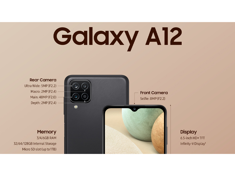 Телефон Samsung Galaxy A12 4 64gb