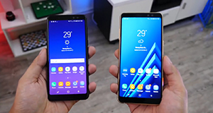 Видео: безрамочные Galaxy A8 и A8+ (2018)