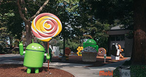 Огромная статуя Android Oreo в штаб-квартире Google