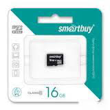 Карта памяти microSD Smartbuy 16GB