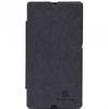 Чехол для Sony Xperia Z LT36i кожаный - книжка + пленка Nillkin N-Style черный