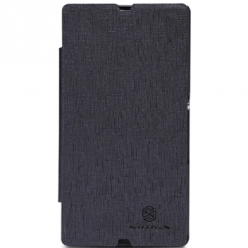 Чехол для Sony Xperia Z LT36i кожаный - книжка + пленка Nillkin N-Style черный