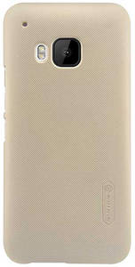 Накладка Nilkin для телефона HTC One M9 цвета золото + защитная пленка