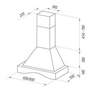 Кухонная вытяжка MAUNFELD Gretta Novas C 60