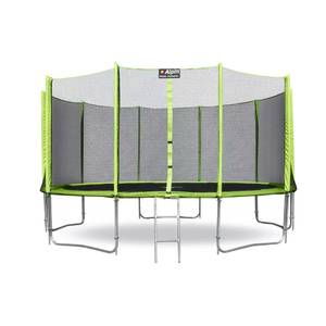 Батут Alpin 4.90 м с защитной сеткой и лестницей