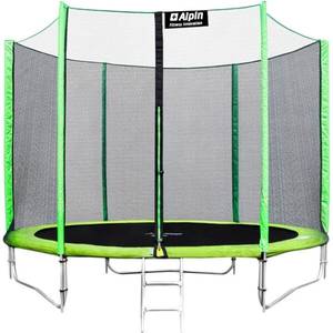 Батут Alpin 2.52 м с защитной сеткой и лестницей