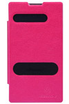 Чехол для Sony Xperia ZL L35h кожаный - книжка с окошком NillKin Easy розовый