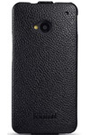 Чехол для HTC One кожаный - книжка iCarer черный