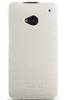 Чехол для HTC One кожаный-книжка iCarer белый