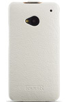 Чехол для HTC One кожаный-книжка iCarer белый