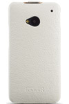 Чехол для HTC One кожаный-книжка iCarer белый