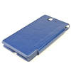 Чехол для Sony Xperia Z LT36i кожаный - книжка с окошком NillKin Easy синий