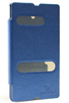 Чехол для Sony Xperia Z LT36i кожаный - книжка с окошком NillKin Easy синий