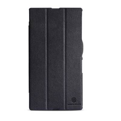 Чехол для Sony Xperia Z Ultra XL39H пластик с кожей Nillkin V-Style черный