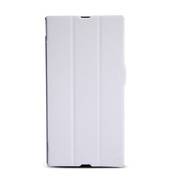 Чехол для Sony Xperia Z Ultra XL39H пластик с кожей Nillkin V-Style белый