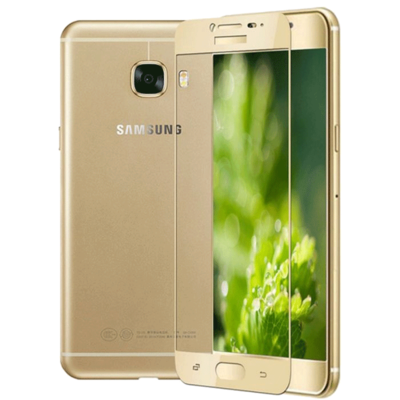 Защитное стекло на телефон Samsung Galaxy A5 3D Gold