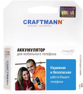 Аккумулятор Craftmann BL-5CT для телефона Nokia 3720 classic