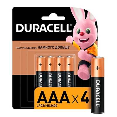 Батарейки AAA Duracell LR03-4BL Basic 4шт.