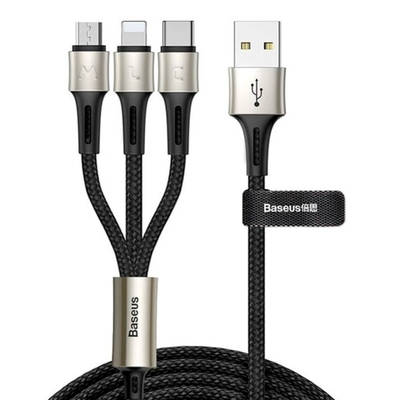 Кабель Baseus caring touch selection 1-in-3 USB