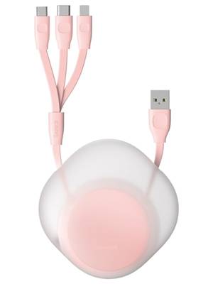 Кабель Baseus Let's go Little Reunion One-Way Stretchable 3-in-1 Data Cable