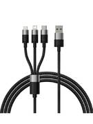 Кабель Baseus StarSpeed 1-for-3 Fast Charging Data Cable USB to M+L+C 3.5A