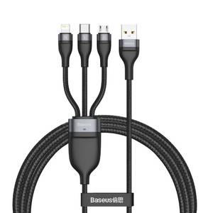 Кабель Baseus CA1T3-G1 USB Type-C - microUSB - Lightning - USB