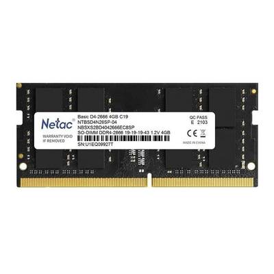 Netac Basic 4GB DDR4 SODIMM PC4-21300 