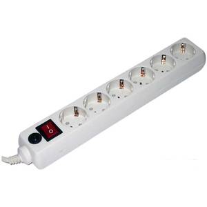 Сетевой фильтр Гарнизон 6 розеток, 1.8 м