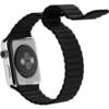 Apple Watch 42mm Stainless Steel with Black Leather Loop (MJYN2)
