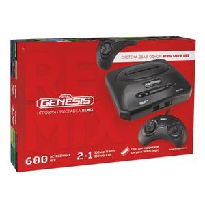 Игровая приставка Retro Genesis Remix 8+16 Bit (2 геймпада, 600 игр)