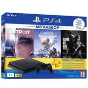 Игровая приставка Sony PS 4 Slim 1TB + 3 комплекта игр
