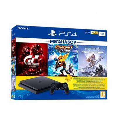 Игровая приставка Sony PS 4 1TB + 3 игры