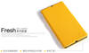 Чехол для Sony Xperia Z LT36i пластик с кожей Nillkin Fresh желтый