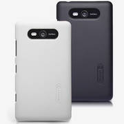 Чехол для Nokia Lumia 820 пластиковый тонкий + пленка NillKin D-Style черный