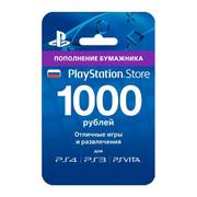 Карта оплаты Sony Playstation Store 1000 рублей (карта)