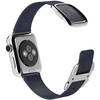 Apple Watch 38mm Stainless Steel with Blue Modern Buckle (MJ332)