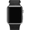 Apple Watch 42mm Stainless Steel with Black Leather Loop (MJYN2)