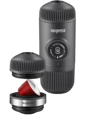 Ручная кофеварка WACACO Nanopresso Grey + NS Adapter