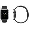 Apple Watch 42mm Stainless Steel with Black Sport Band (MJ3U2)