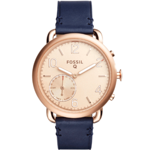 Fossil Q Tailor Dark Navy Leather