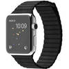 Apple Watch 42mm Stainless Steel with Black Leather Loop (MJYN2)