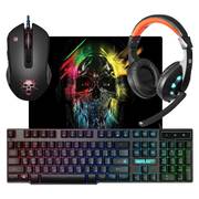 Клавиатура + мышь с ковриком + наушники Defender Singularity MKP-118