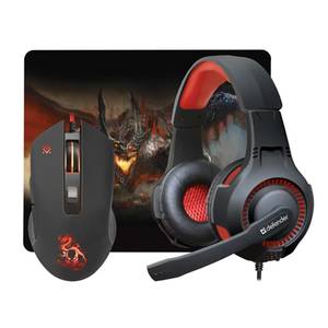 Мышь с ковриком + наушники Defender Devourer MHP-006