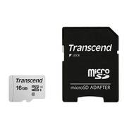 Карта памяти Transcend microSDHC 300S 16GB + адаптер