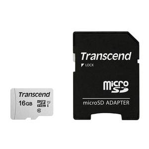 Карта памяти Transcend microSDHC 300S 16GB + адаптер