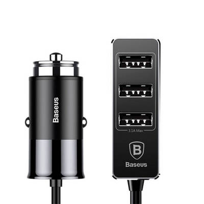 Автозарядное Baseus Enjoy Together Four Interfaces Output Patulous