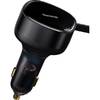 Автомобильное зарядное Baseus Enjoyment Retractable 2-in-1 Car Charger C+L 30W