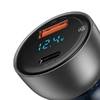 Автомобильное зарядное Baseus Particular Digital Display QC+PPS Dual Quick Charger 65W + кабель