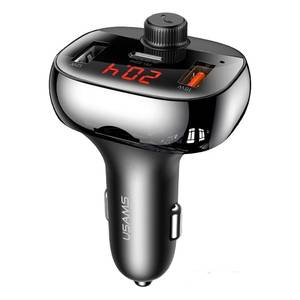 FM-модулятор Usams US-CC143 50W 3 Ports Digital Display Wireless FM