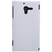 Чехол для Sony Xperia ZL L35H пластиковый тонкий + пленка NillKin D-Style белый
